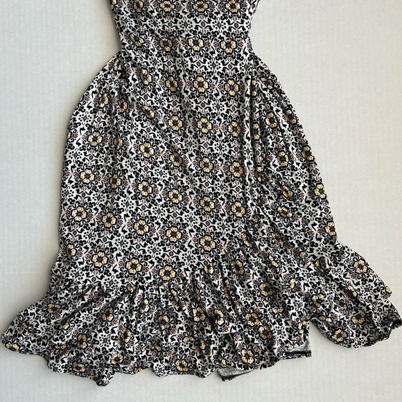 Boden Dress Women's Black Opulent Pome Ruffle Wrap Jersey Mini 4R - Picture 12 of 13